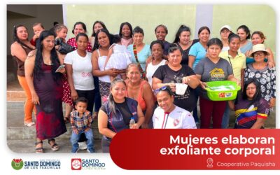 En la Cooperativa Paquisha, más de 20 usuarias del proyecto Mujeres Emprendedora…