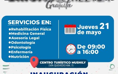 Te invitamos a la Brigada Médica Gratuita  que se realizará en el Centro Turísti…