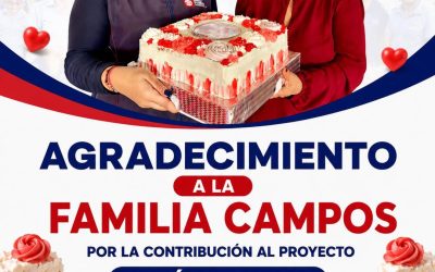 Expresamos nuestro más sincero agradecimiento a la Familia Campos por su valiosa…