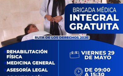 ¡La salud llega a tu comunidad!
Te invitamos a la Brigada Médica Gratuita este …