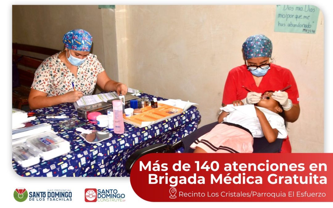La Brigada Médica Gratuita realizada en el Recinto Los Cristales, perteneciente …