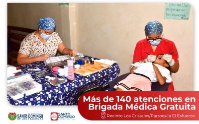 La Brigada Médica Gratuita realizada en el Recinto Los Cristales, perteneciente …