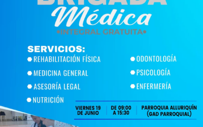 ¡Atención médica y medicina gratuita! 

Te invitamos a participar en la Brigada…