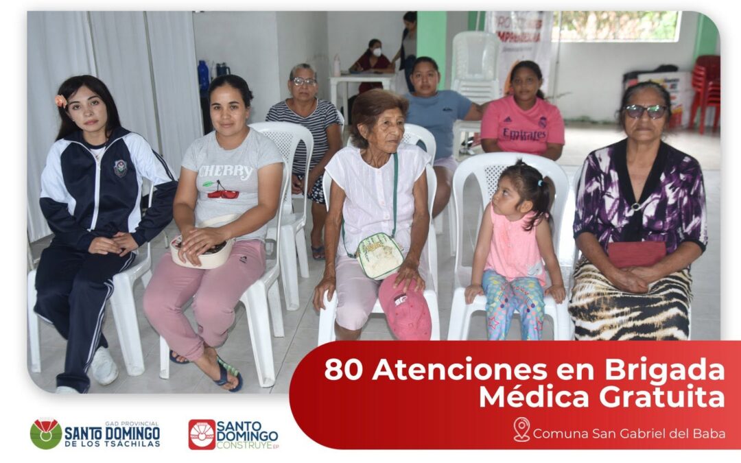 Con 80 atenciones gratuitas, nuestra Brigada Médica llegó a la Comuna San Gabri…