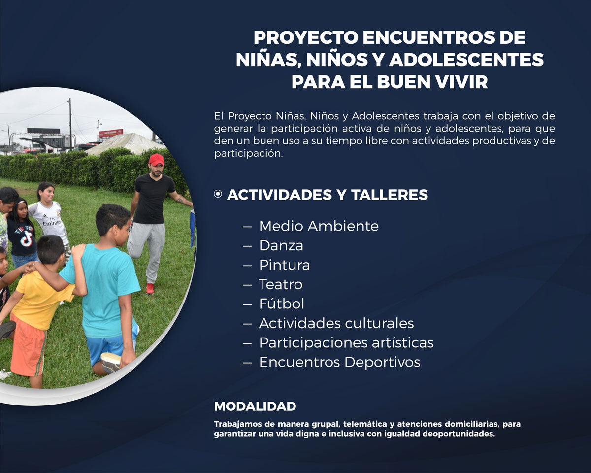 Proyecto Encuentros de Niñas, Niños y Adolescentes para el Buen Vivir