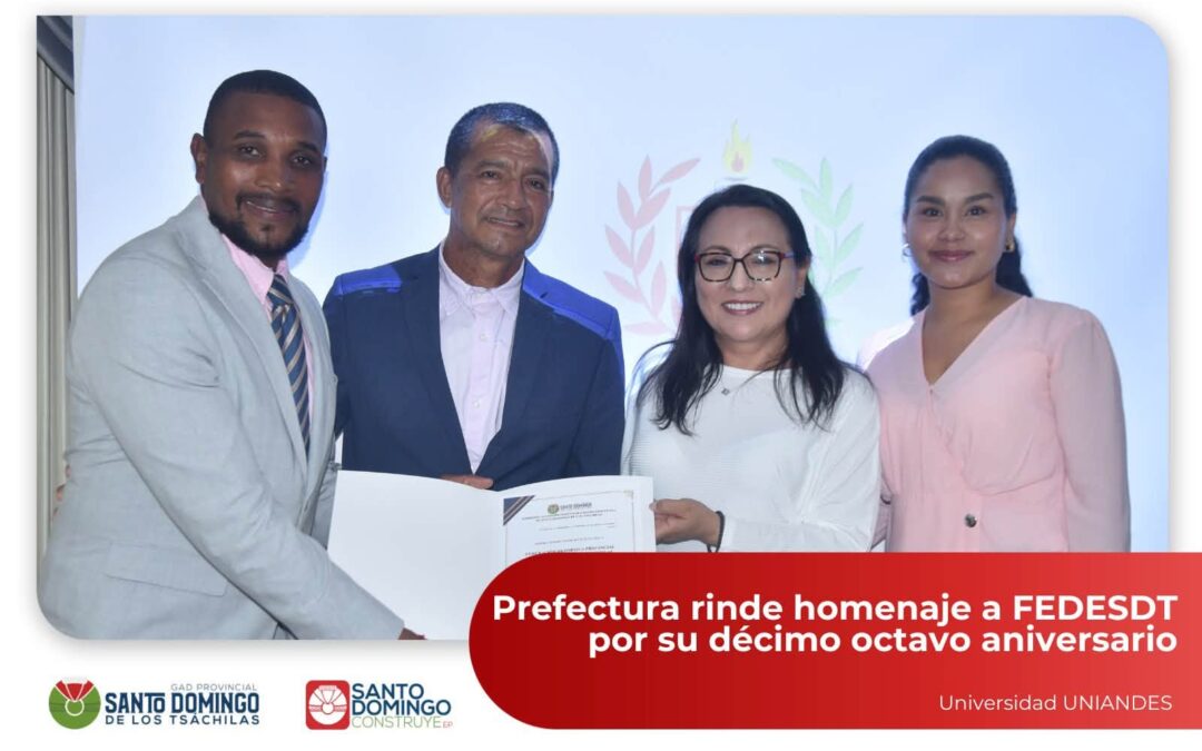 En representación de la Prefecta Johana Núñez, la Subgerente de Servicios Socia…