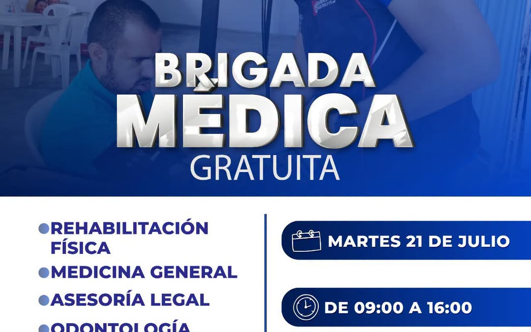 ¡La salud llega hasta ti! 

Te invitamos a participar en la Brigada Médica Grat…