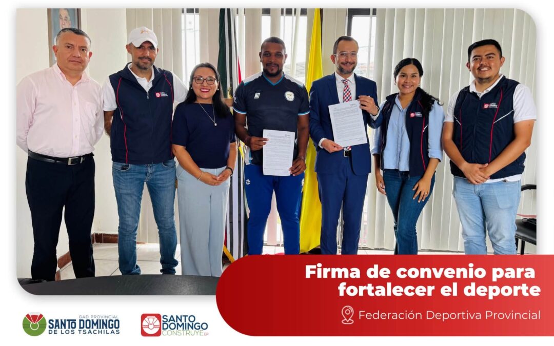 Firmamos un convenio interinstitucional con la Federación Deportiva de Santo Dom…