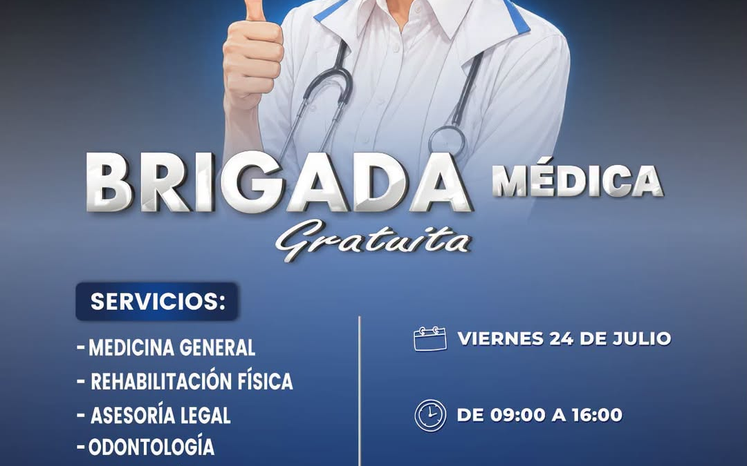 INVITADOS TODOS A LA BRIGADA MÉDICA GRATUITA 

Este viernes 24 de julio de 09:0…