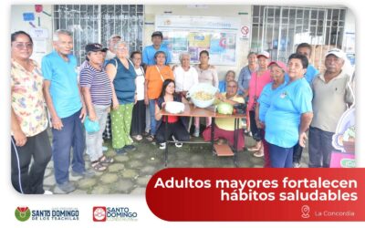 En el cantón La Concordia, los usuarios del proyecto «Cuídame, Soy Adulto Mayor…