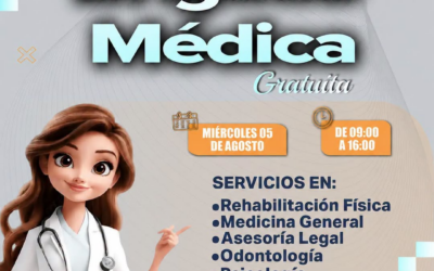 Te invitamos a la Brigada Médica Gratuita este miércoles 05 de agosto, de 09:00…