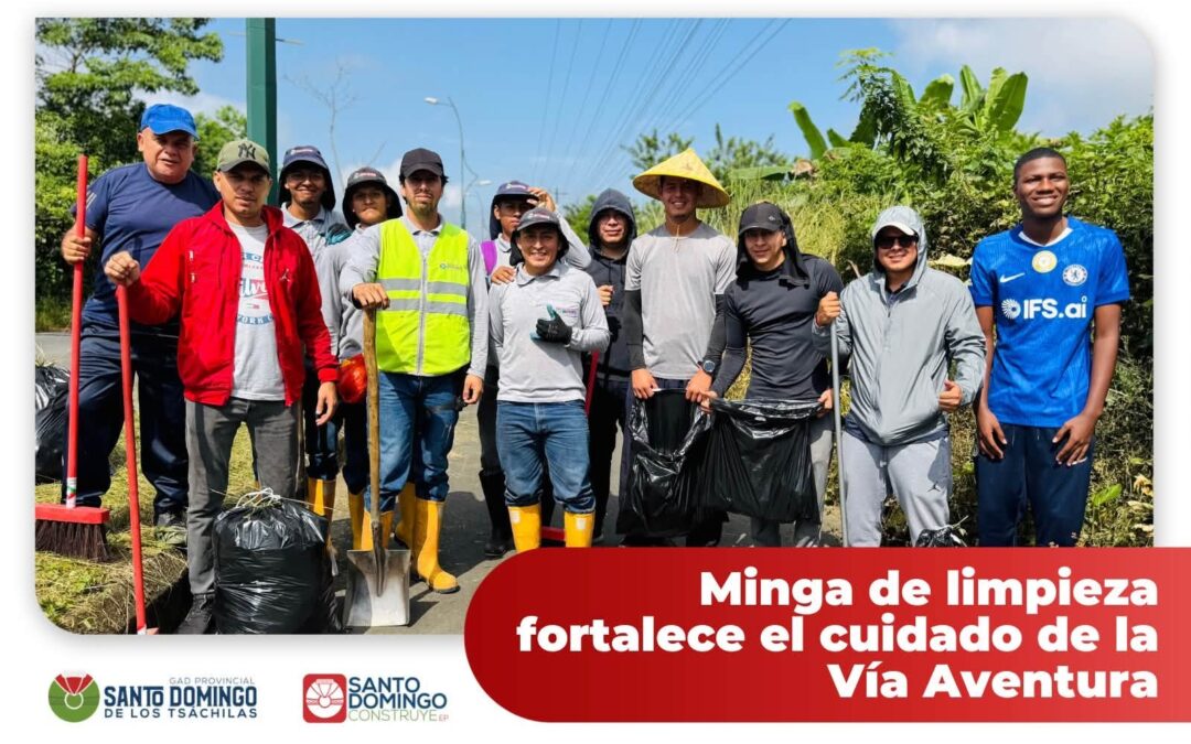 Participamos en la minga de limpieza realizada en la Vía Aventura, contribuyendo…