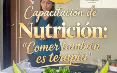 “Comer también es terapia” es una capacitación impartida a los padres de famili…