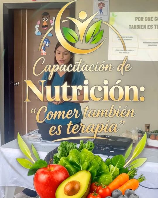 “Comer también es terapia” es una capacitación impartida a los padres de famili…