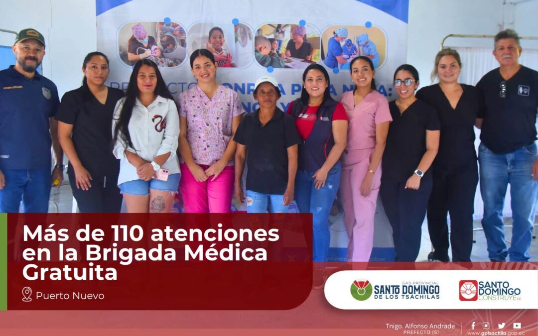 En Puerto Nuevo, la Brigada Médica brindó más de 110 atenciones en los servicio…