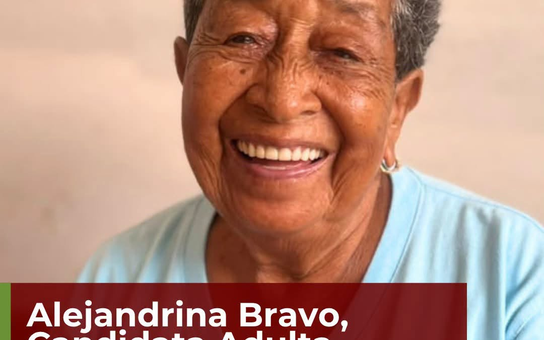 Cruz Alejandrina Bravo Galeas, de 91 años, fue elegida como candidata para repr…